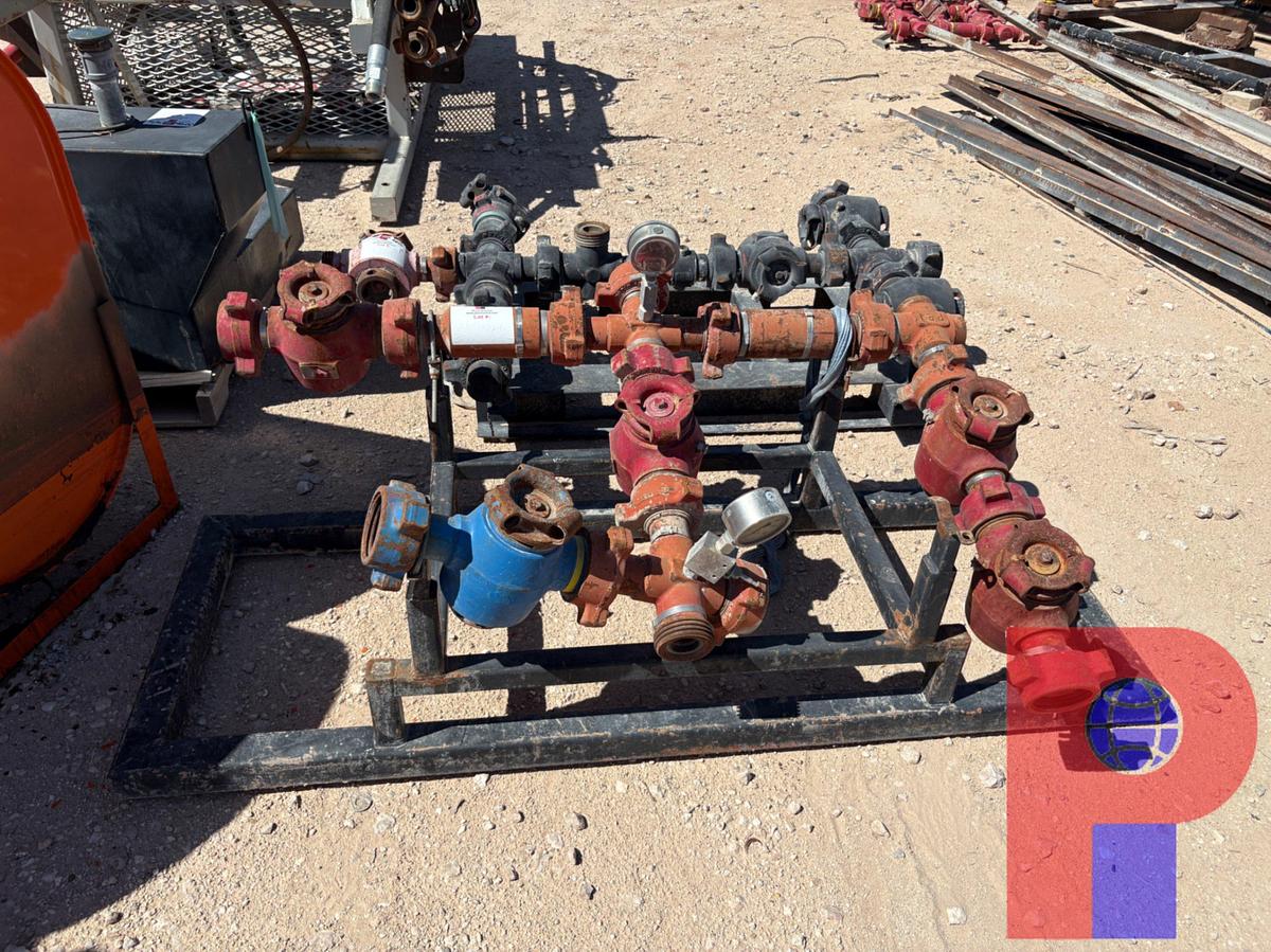 Used (2) 2” 1502 PLUG VALVE MANIFOLDS