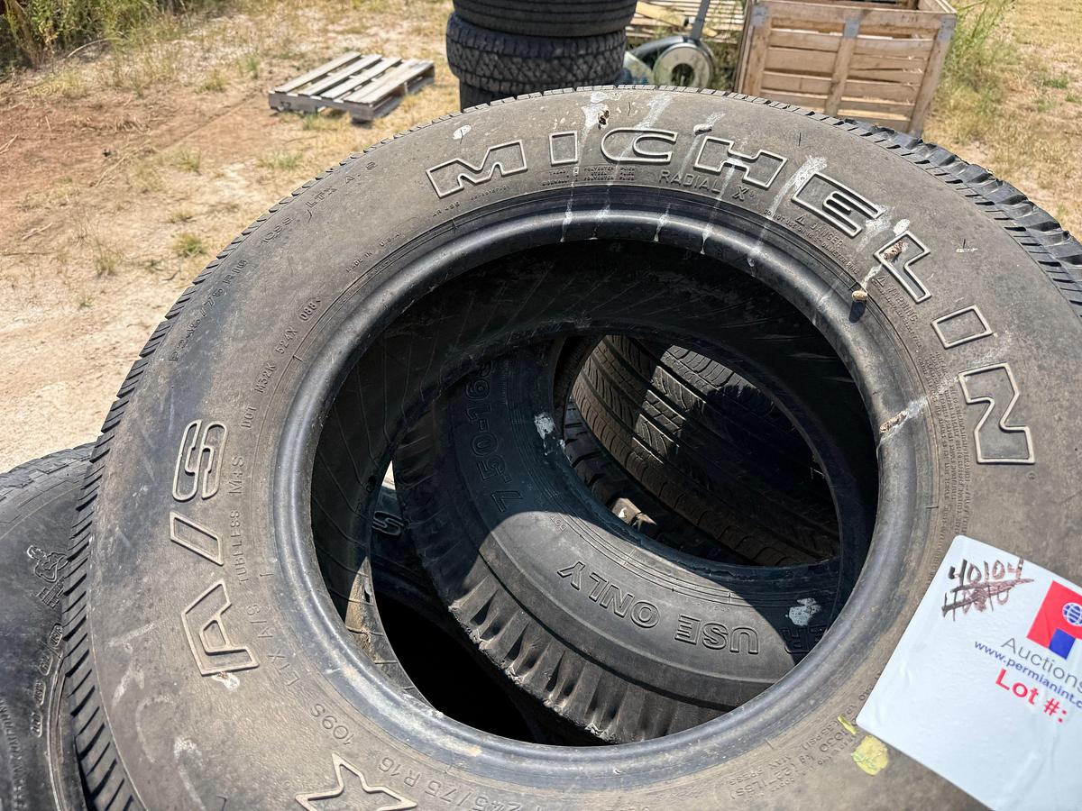 Used LOT W/ (15) VARIOUS TIRES & WHEELS