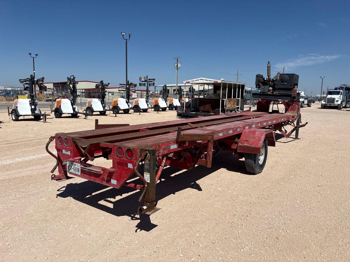 Used 2006 CROWN  30’ X 64” S/A GOOSENECK PIPE HANDLER TRAILER