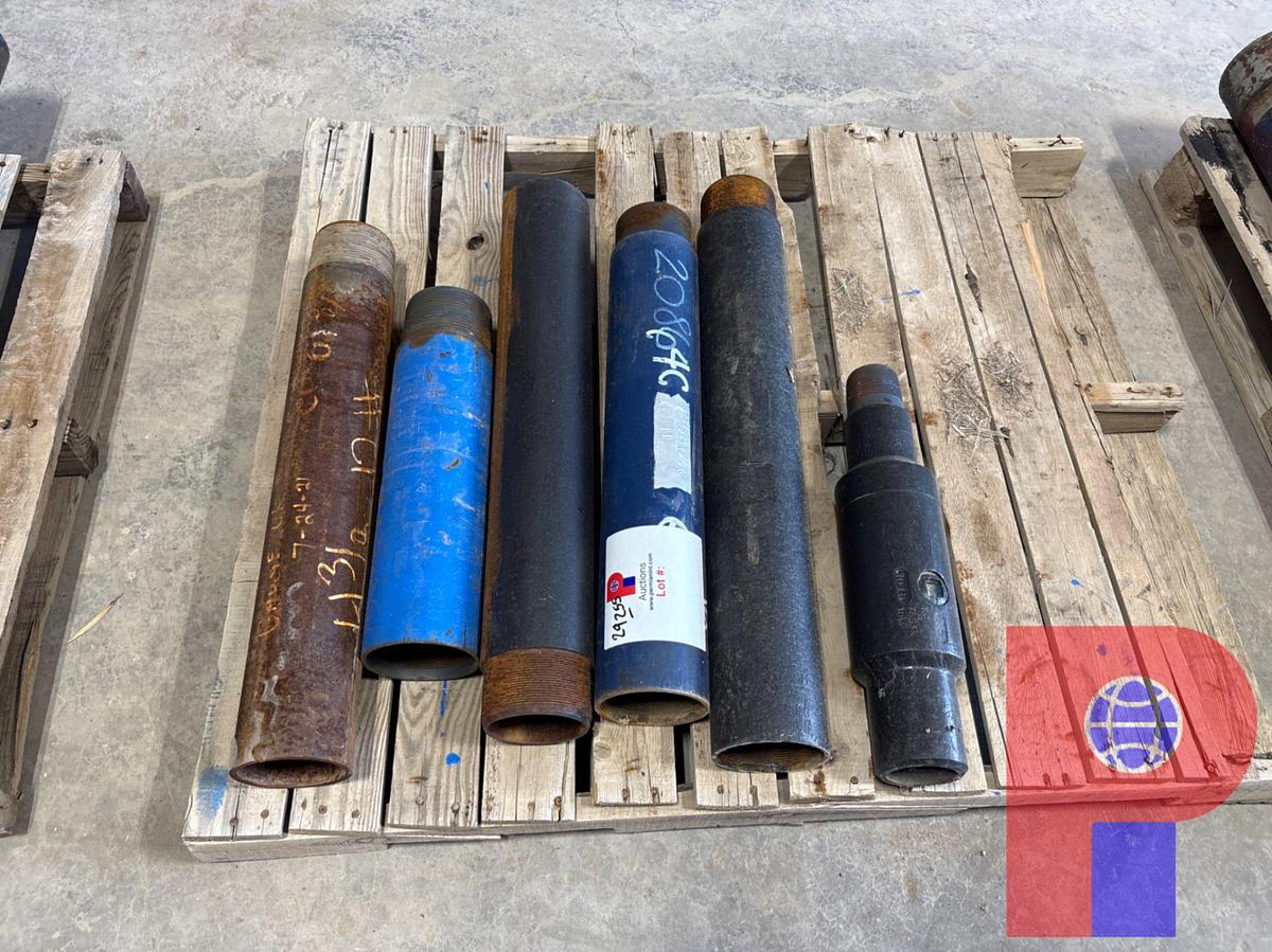 Used PALLET OF ASSORTED OVERSHOT EXTENSIONS & (1) 4-1/2”OD TIW VALVE