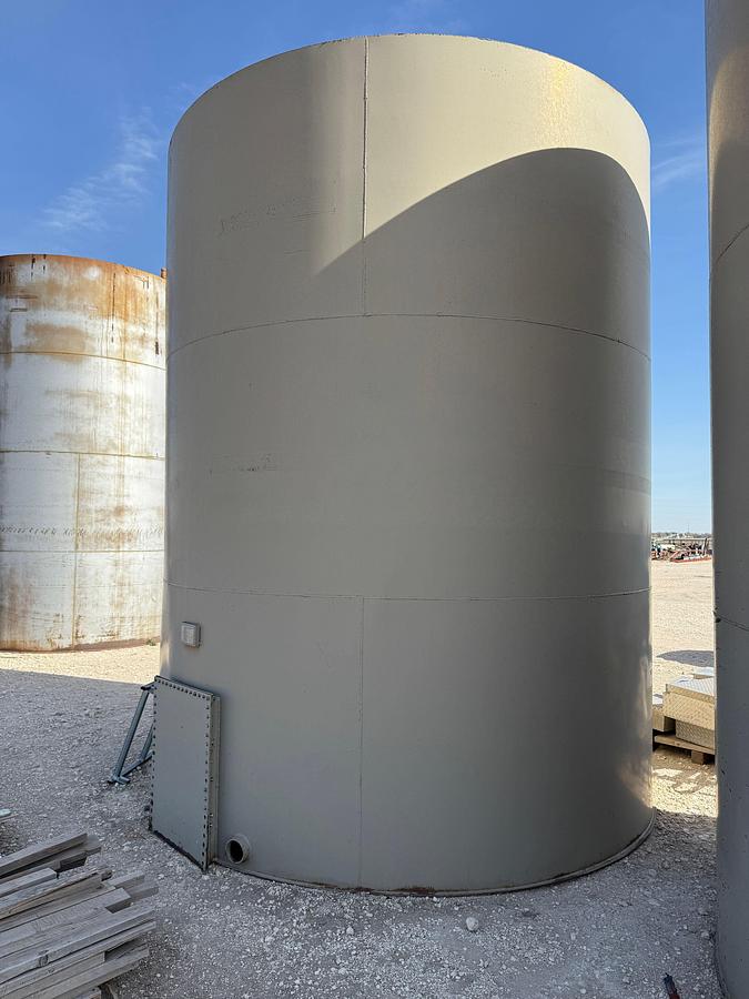 Used 2007 CRALL PRODUCTS 12’ DIA X 15’ H 300 BBL CRUDE OIL STORAGE TANK