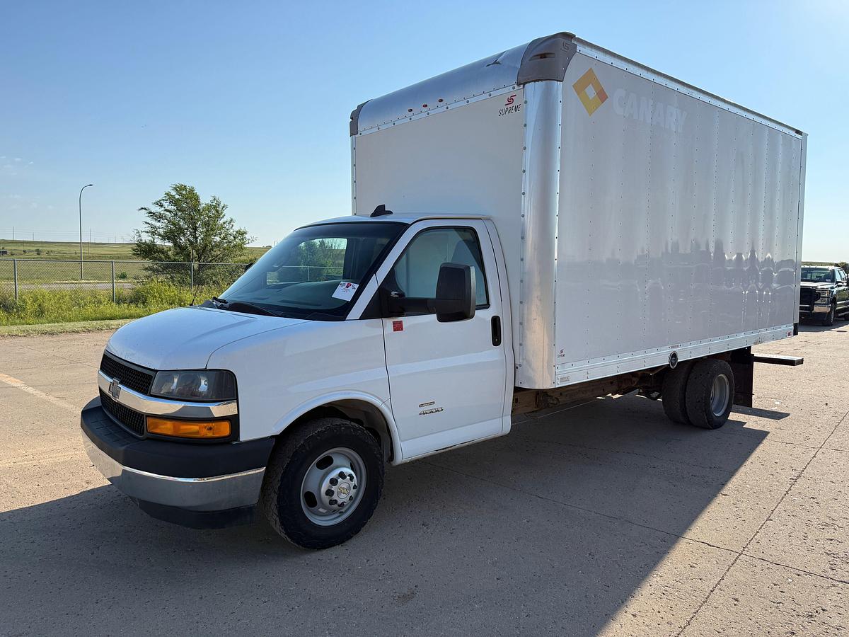 Used 2018 CHEVROLET EXPRESS 4500 10K WP TORQUE & TEST 16’ CARGO TRUCK
