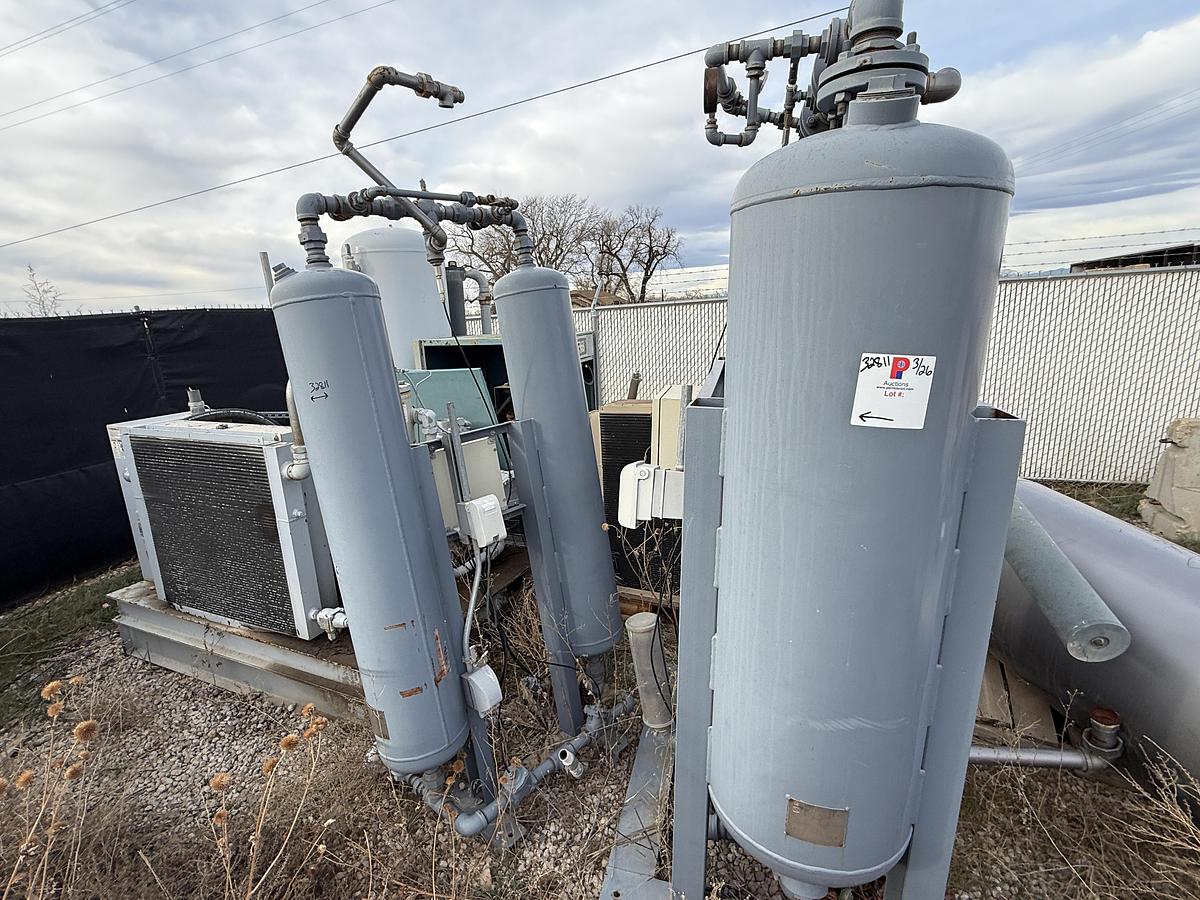 Used FS CURTIS RS-100 F 458 CFM 100 PSI SKIDDED AIR COMPRESSOR (INCOMPLETE)