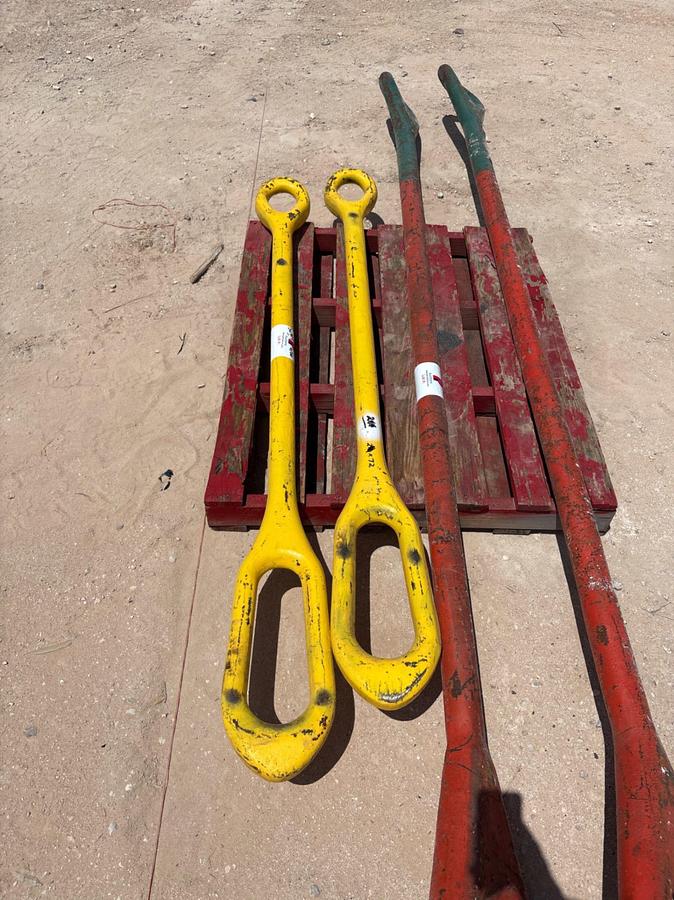 Used (2) 2” x 72” elevator links