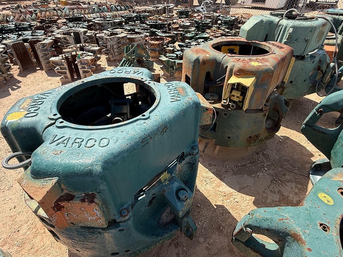 Used LOT W/ (2) VARCO 350-TON & (1) 500-TON SLIP TYPE SPIDER CASING ELEVATORS