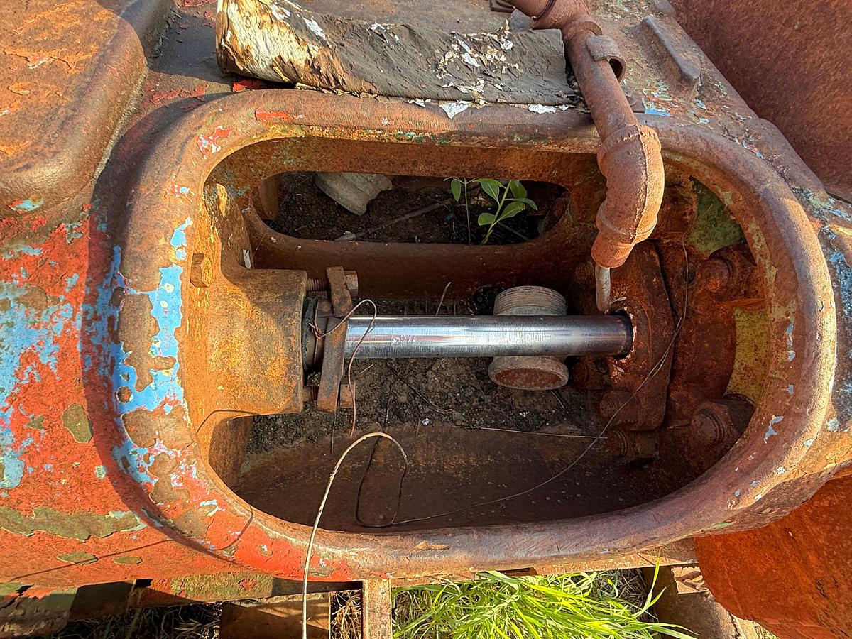 Used GARDNER DENVER FDFXXF 5X8 DUPLEX MUD PUMP P/B CATERPILLAR 3304PC TURBO, SKIDDED