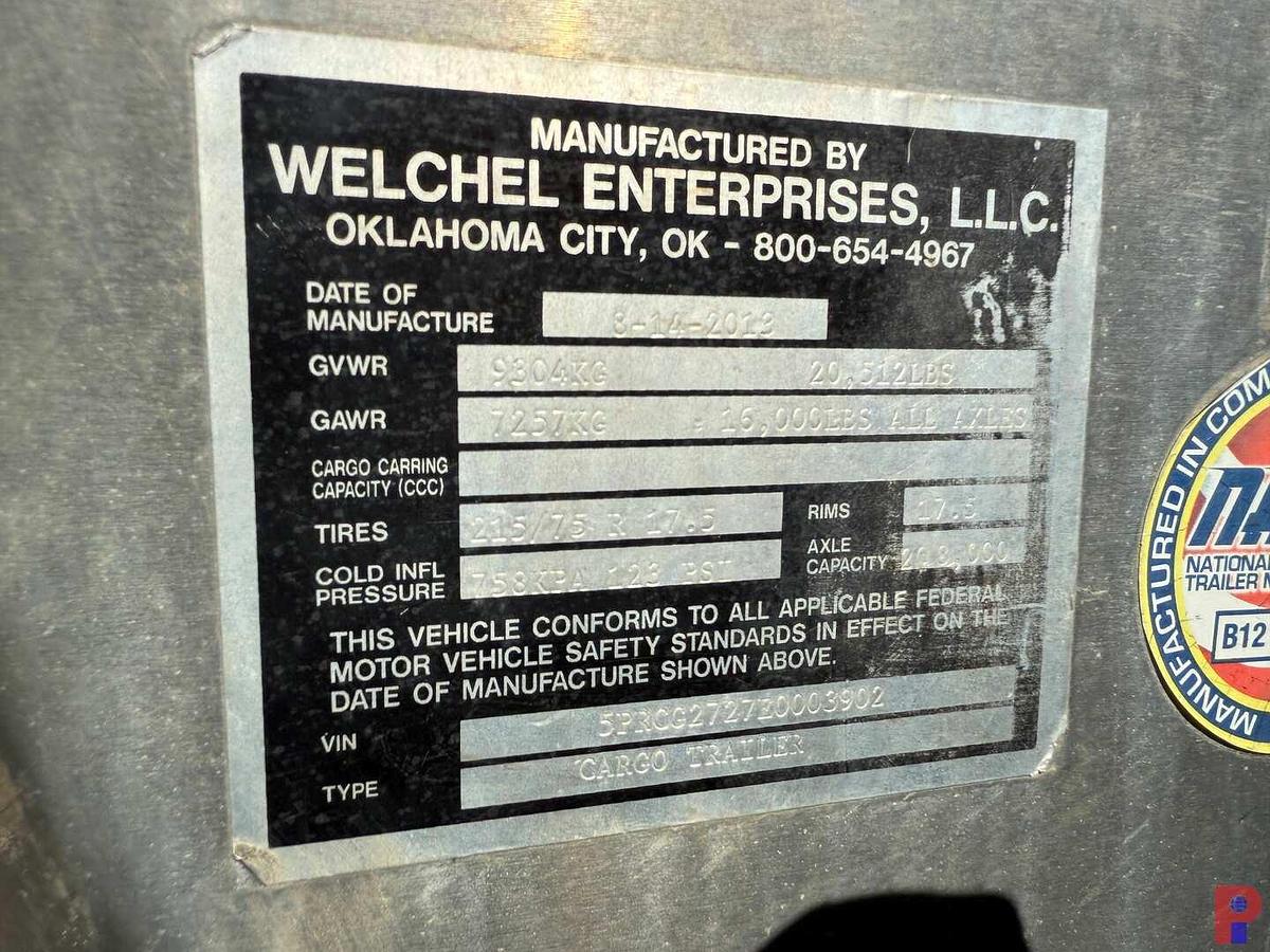 Used 2014 WELCHEL ENTERPRISES 35’ T/A GENERATOR POWERED OFFICE / CARGO TRAILER