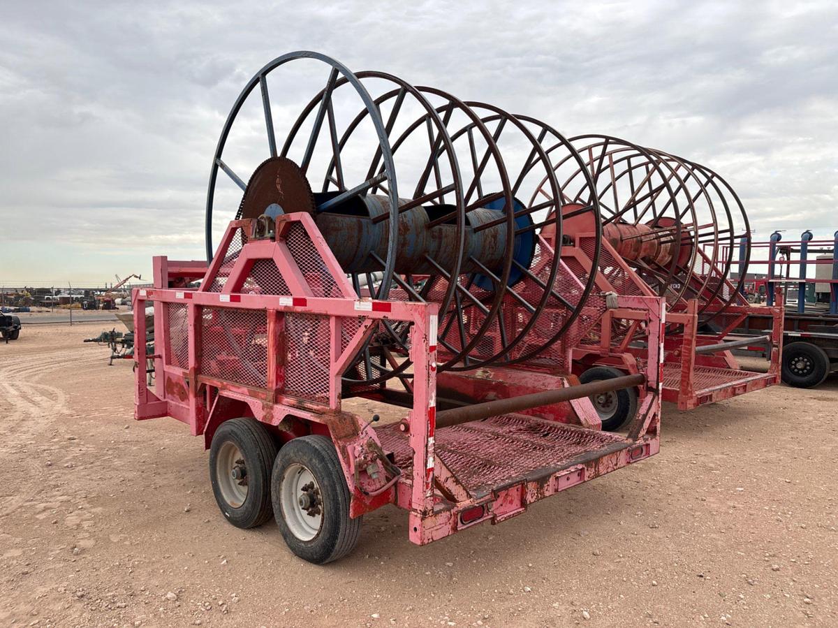 Used 2014 TLR WELDING T/A GOOSENECK REEL TRAILER