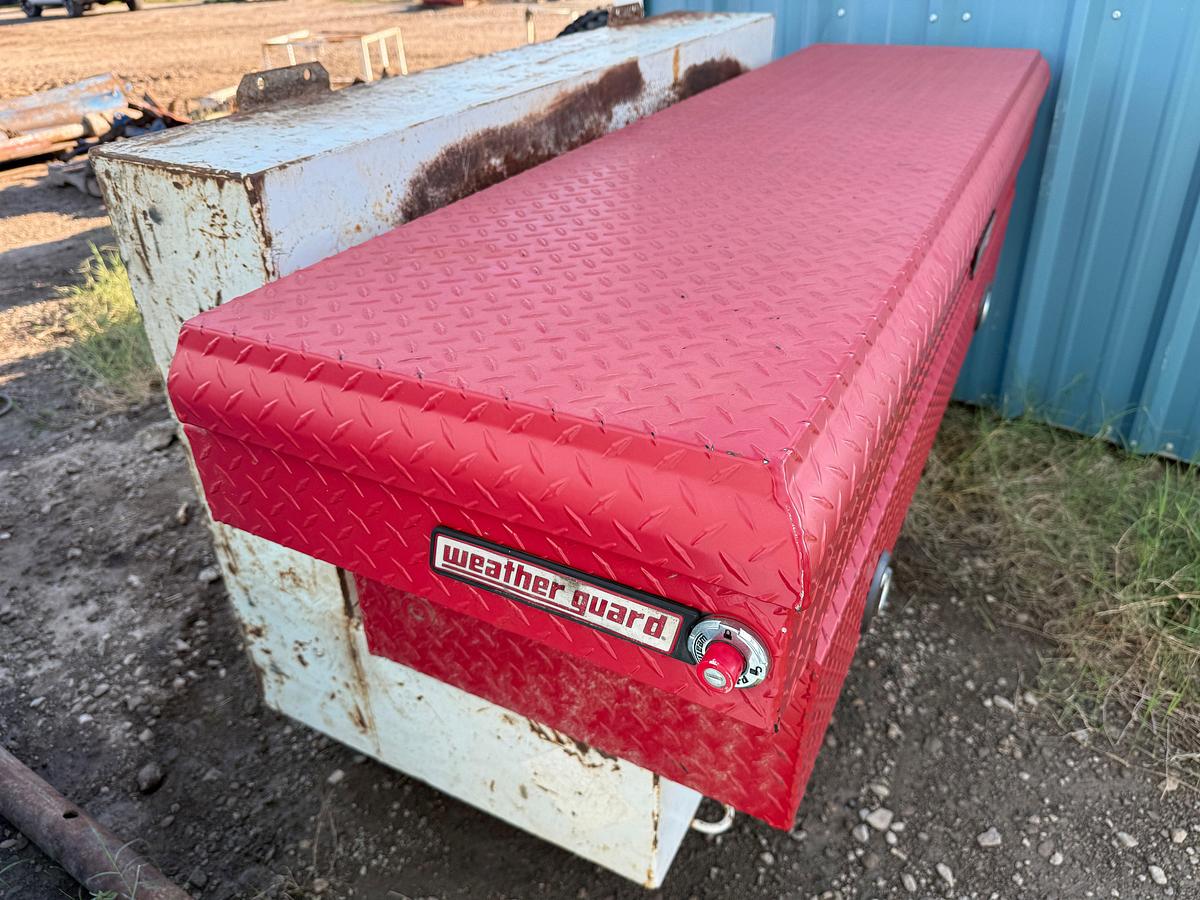 Used 31”L X 60”W L-SHAPE FUEL TANK & TOOL BOX