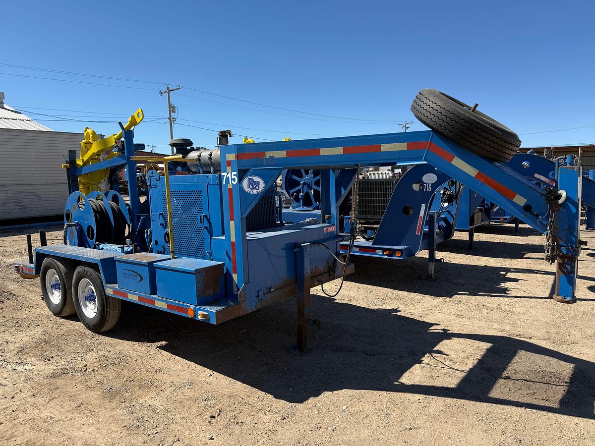 Used 2011 BOWEN S2.5 85-TON POWER SWIVEL MTD ON 2011 PRECISION PUMP T/A GOOSENECK TRAILER