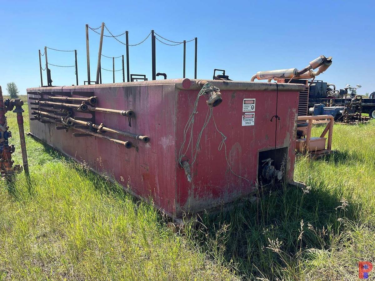 Used 30” X 8’ X 5’ MUD TANK W/ CATWALK