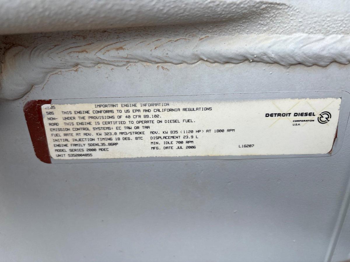 Used Detroit Diesel 100DSEB 890KW 3-phase generator