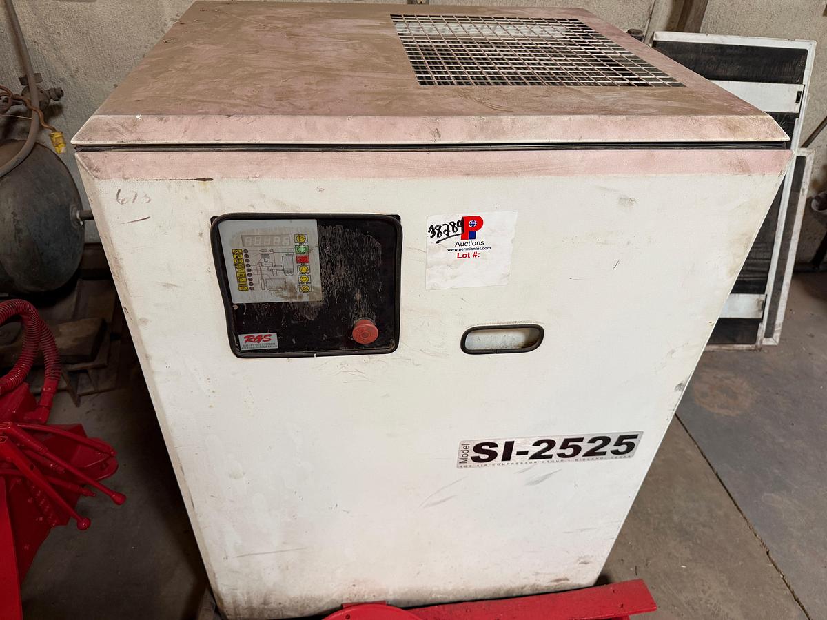 Used RGS MODEL SI-2525 230 Volt ROTARY SHOP AIR COMPRESSOR