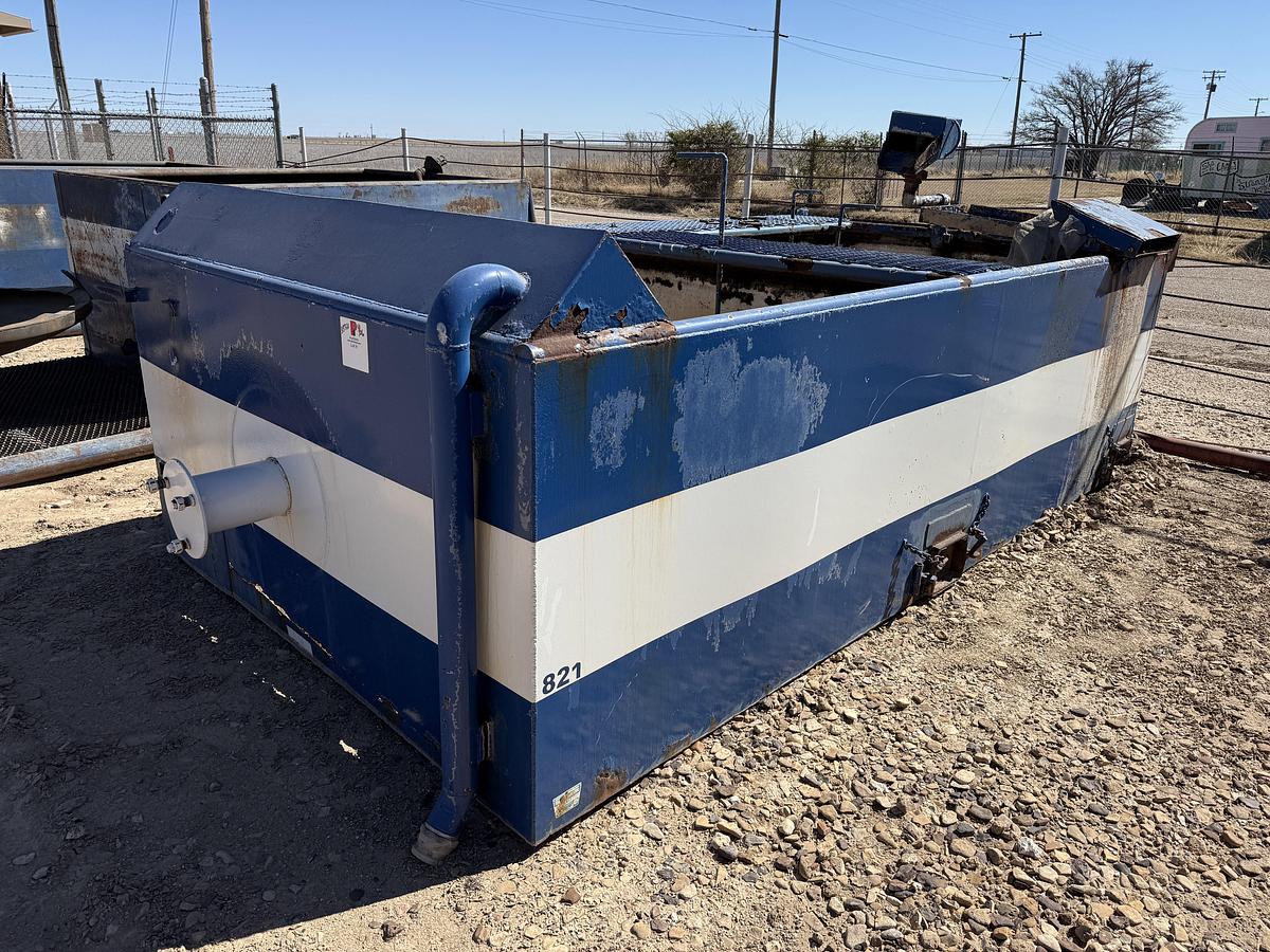 Used 80 BBL 14’ X 8’ X 4’ REVERSE PIT TANK NOTE: (RUSTED THRU)