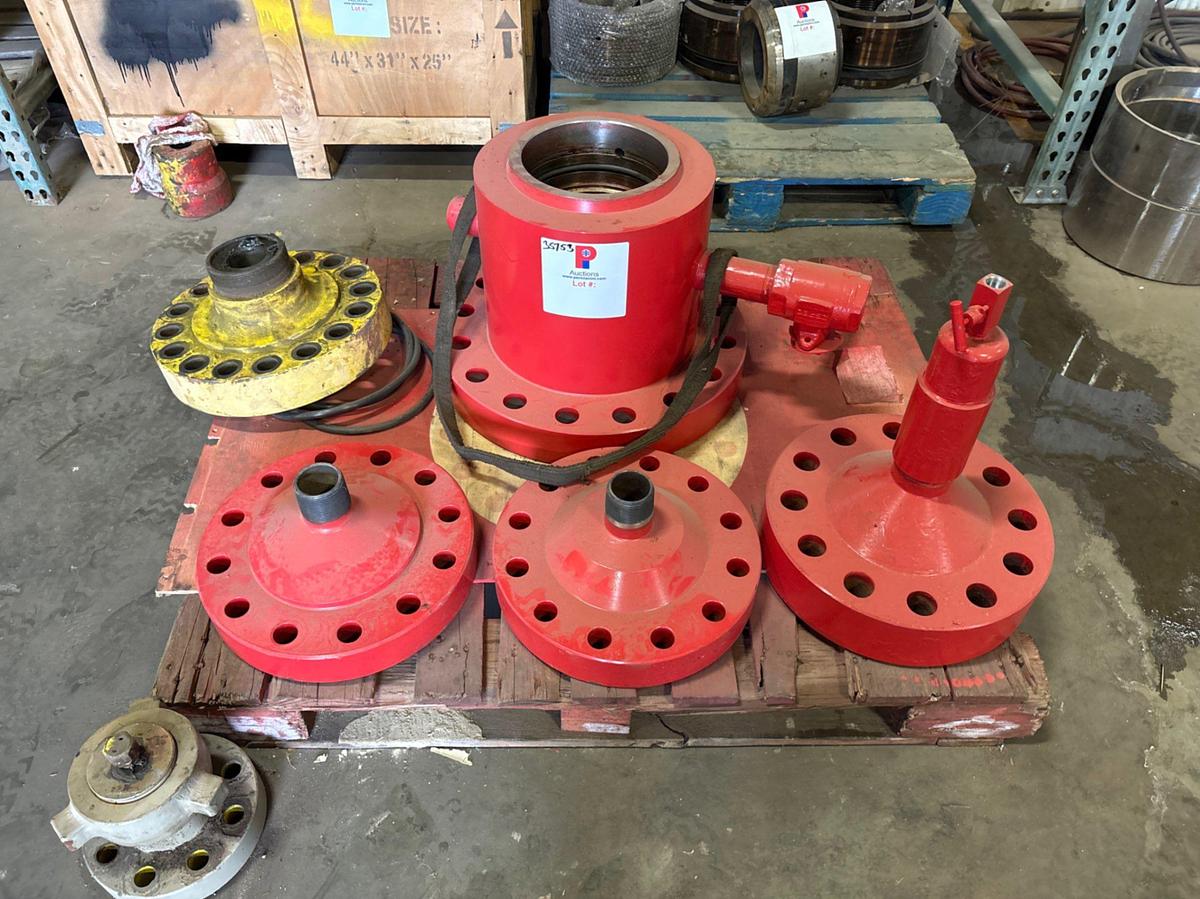 Used 8-3/4” well head w/ (3) landing flanges & (1) test flange