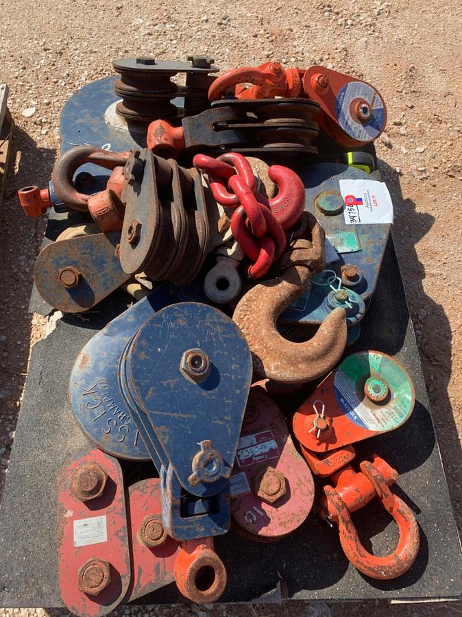 Used Pallet of McKissick 3/4” Wire to 10” Chain Hoist