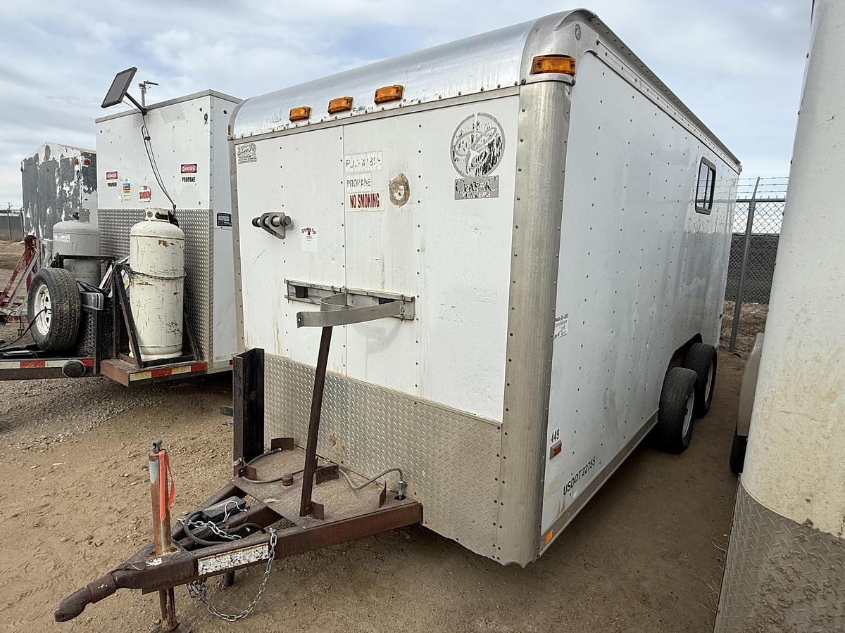 Used 2007 CLASSIC MFG. TRAILERS 16’ T/A BUMPER PULL DOGHOUSE TRAILER