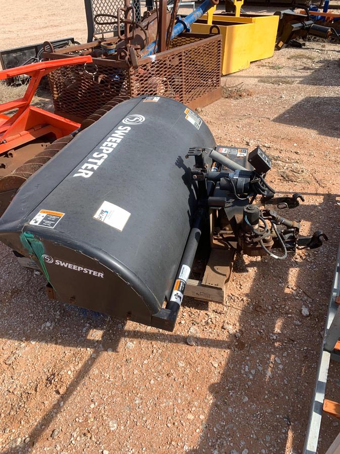 Used 64” Hydraulic Sweepster and 56” Hydraulic Tiller for Skid Steer