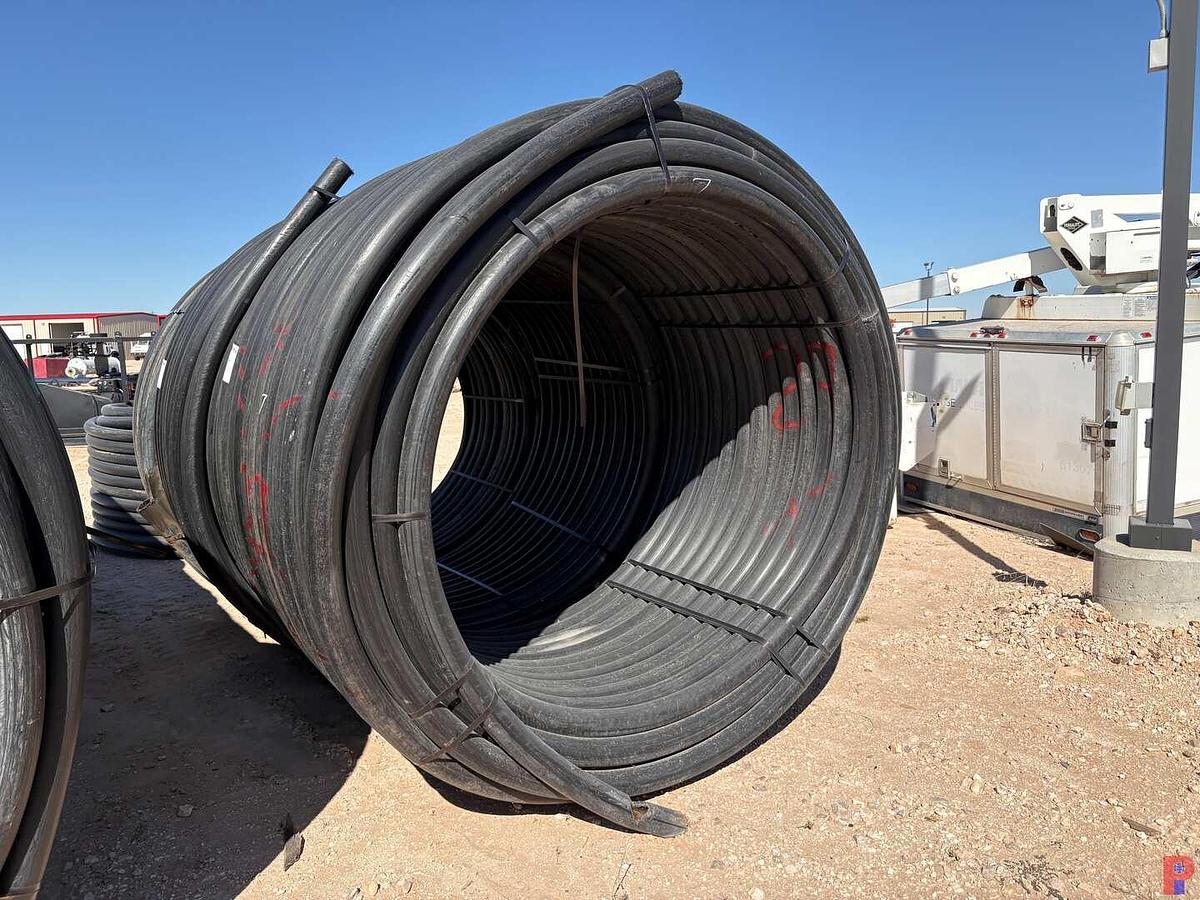Used 1,000 FOOT ROLL OF 3” IPS DR9 POLY PIPE