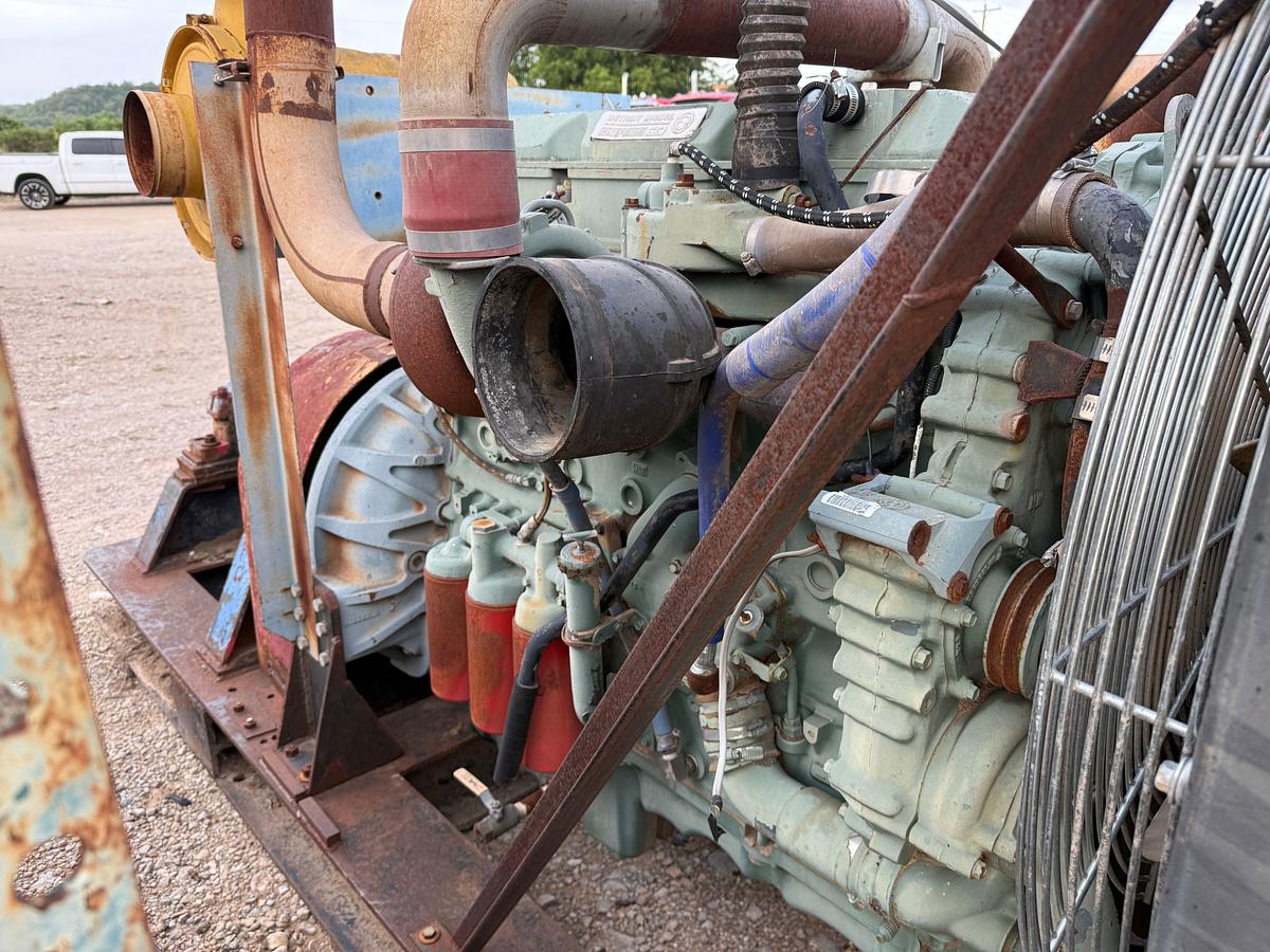 Used DETROIT SERIES 60 12.7L W/ 18” AIRFLEX CLUTCH, JACK SHAFT 10-GROOVE SHEAVE & RADIATOR, SKIDDED