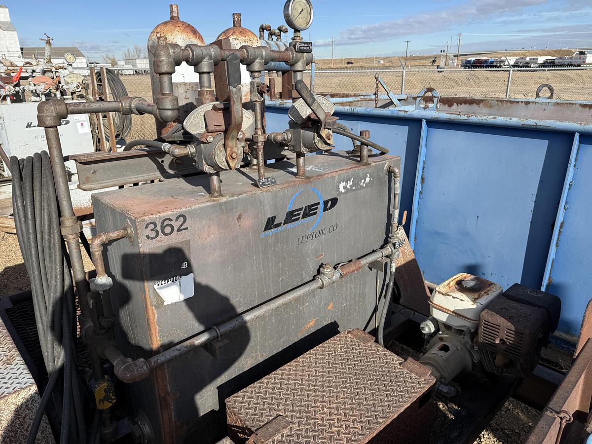 Used SHOP MADE 10’ T/A 2-STATION BUMPER PULL ACCUMULATOR TRAILER