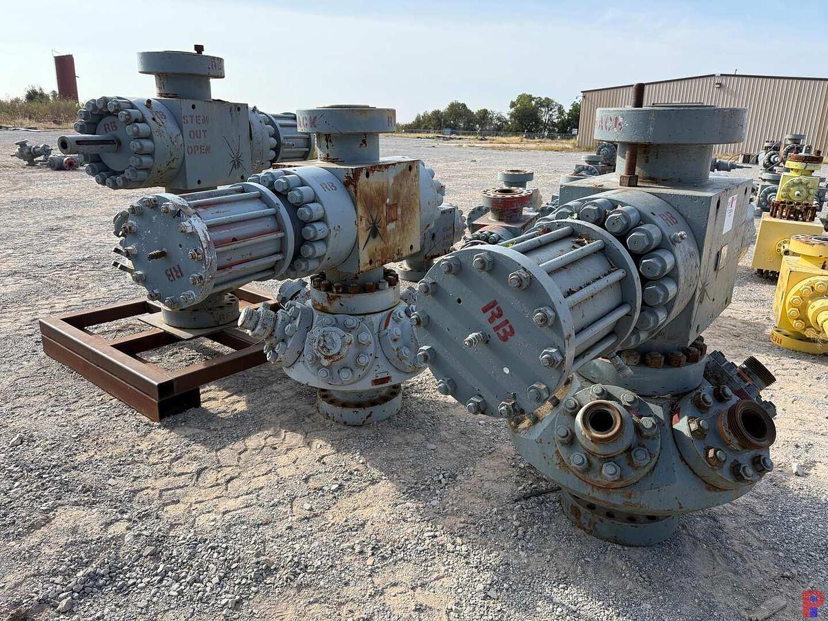 Used (3 X $) 7-1/16” 15K WP HYDRAULIC FRAC VALVES & 6-PORT 4-1/16” GOAT HEAD