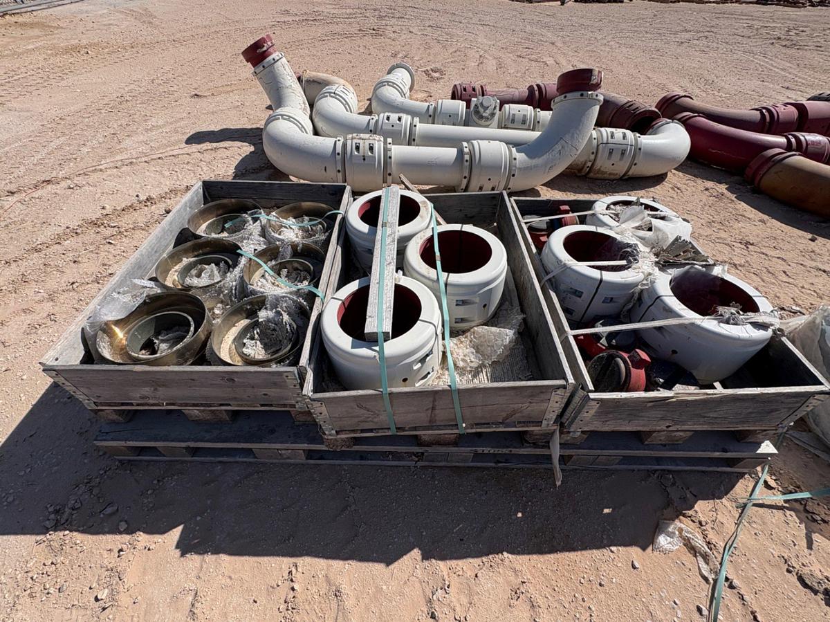 Used 8” NOV QUICKLATCH BIG BORE FRACMAXX FLOW IRON PIPE PACKAGE