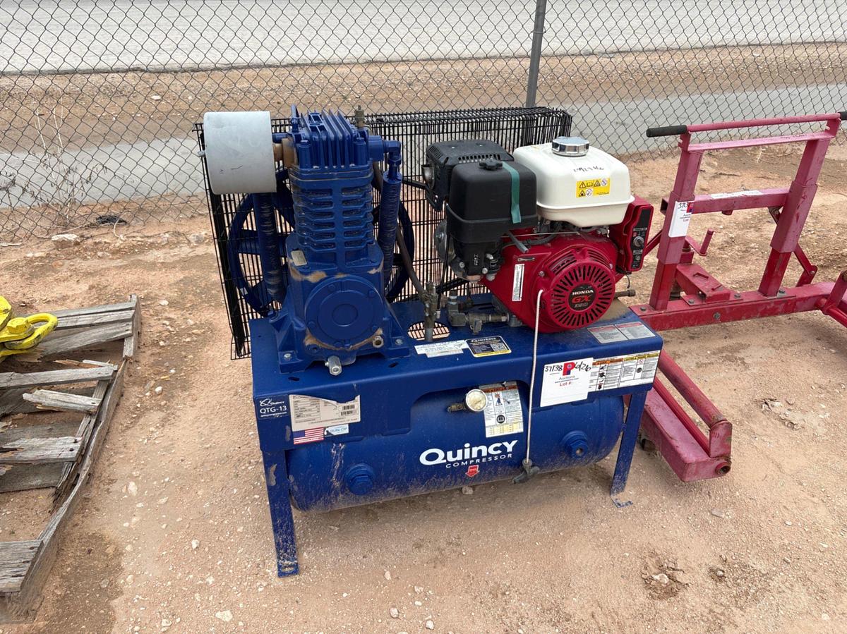 Used Quincy QTG-13 23cfm air compressor