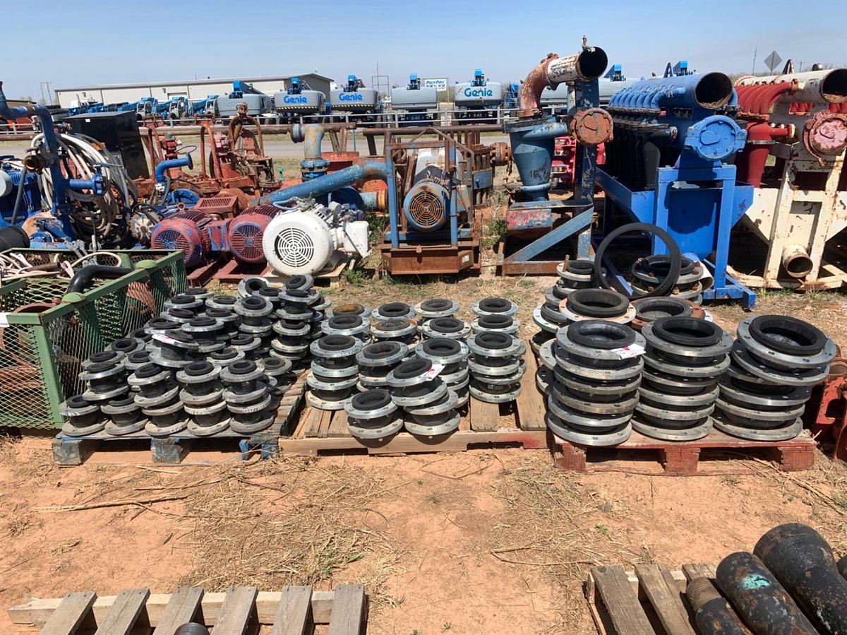 Used (3)Pallets of Flanged Rubber Expansion Joints