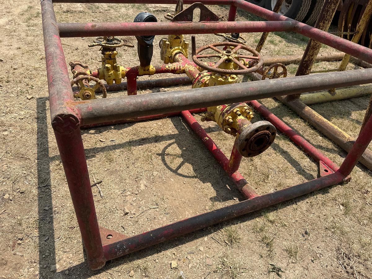 Used (4) 3K WP GATE VALVE & CHOKE MANIFOLD