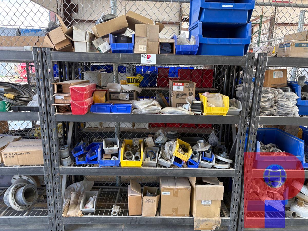 Used 6’ X 2’ X 6’ SHELVING UNIT W/ CONTENTS