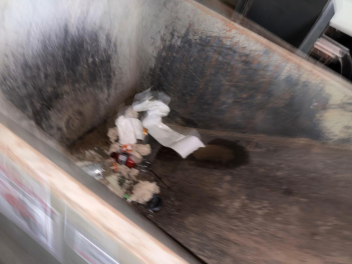Used 3-4 CUYD SELF-DUMPING METAL HOPPER