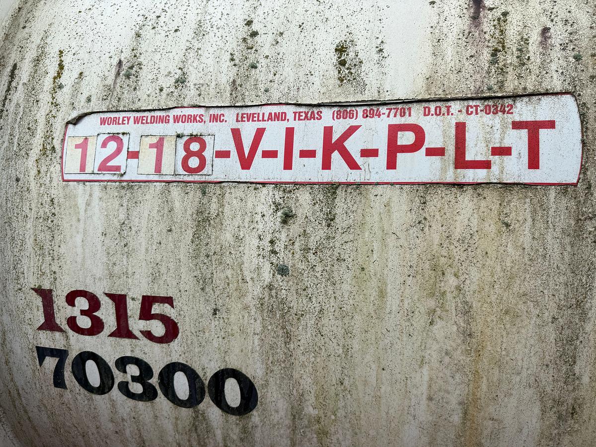 Used 2008 WORLEY WELDING WORKS 5,000 GAL 3-COMP ACID TRANSPORT TRAILER