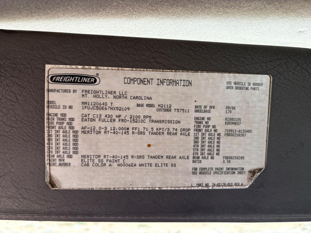 Used 2007 FREIGHTLINER M2112 T/A DAYCAB BOBTAIL VACUUM TRUCK