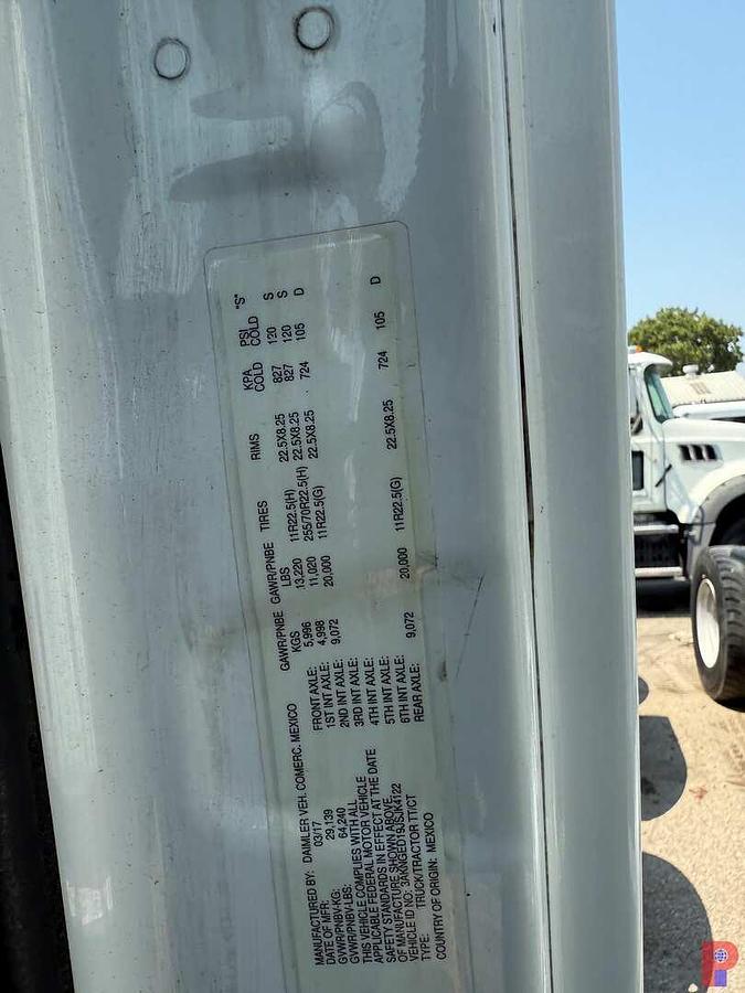 Used 2018 FREIGHTLINER CASCADIA TRI AXLE DAY CAB TRUCK TRACTOR