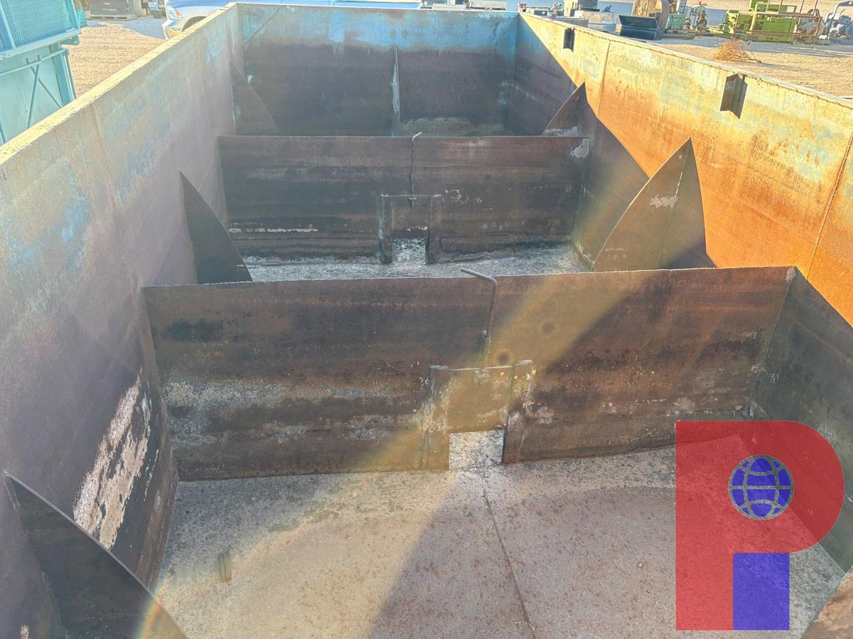 Used 20’ X 8’ X 5’ OPEN TOP FLUID TANK, SKIDDED