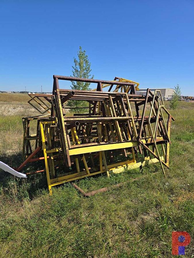 Used Assorted Rig & Tank Safety Hand Rails with Rack