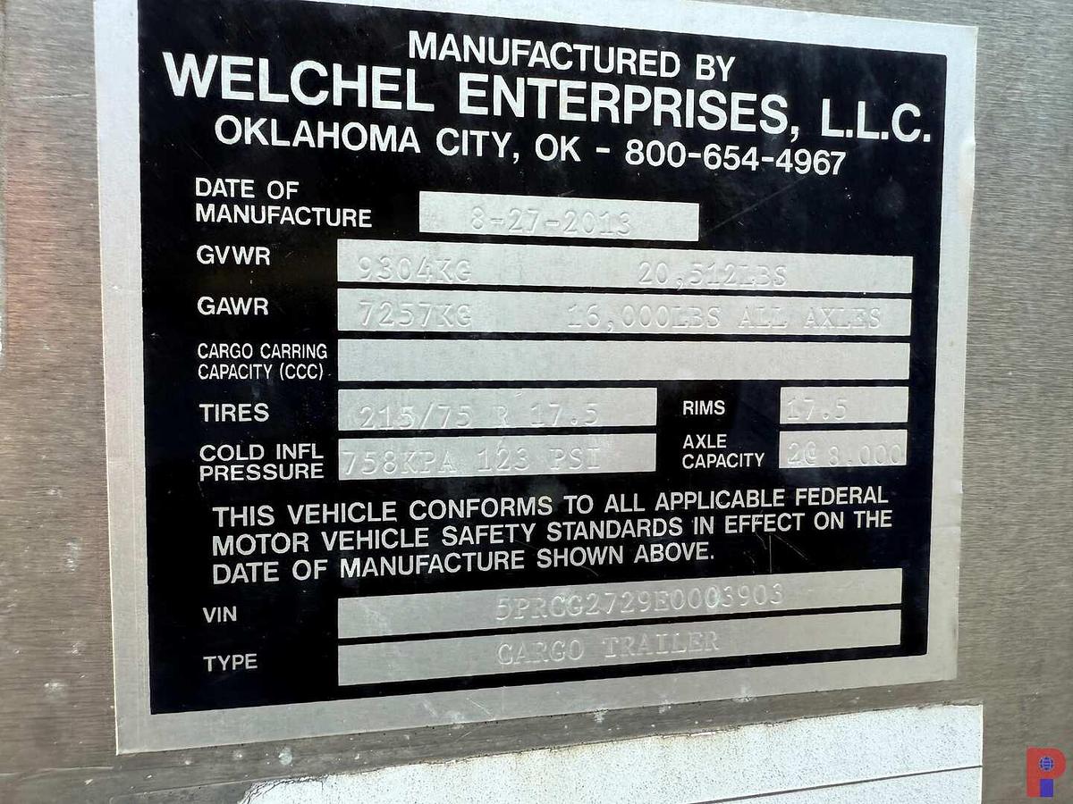 Used 2014 WELCHEL ENTERPRISES 35’ T/A GENERATOR POWERED OFFICE / CARGO TRAILER