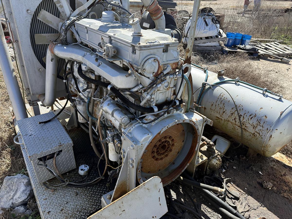 Used 25’ X 8’ PUMP SKID W/ DETROIT SERIES 60 & CONTENTS (INCOMPLETE)