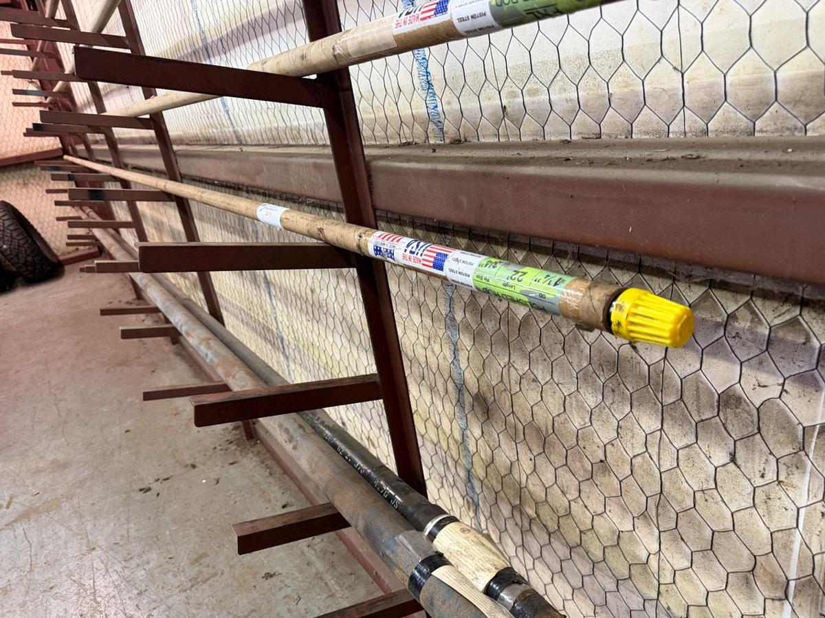 Used 1-1/4 x 22’ x 3/4 pin piston steel polished rod