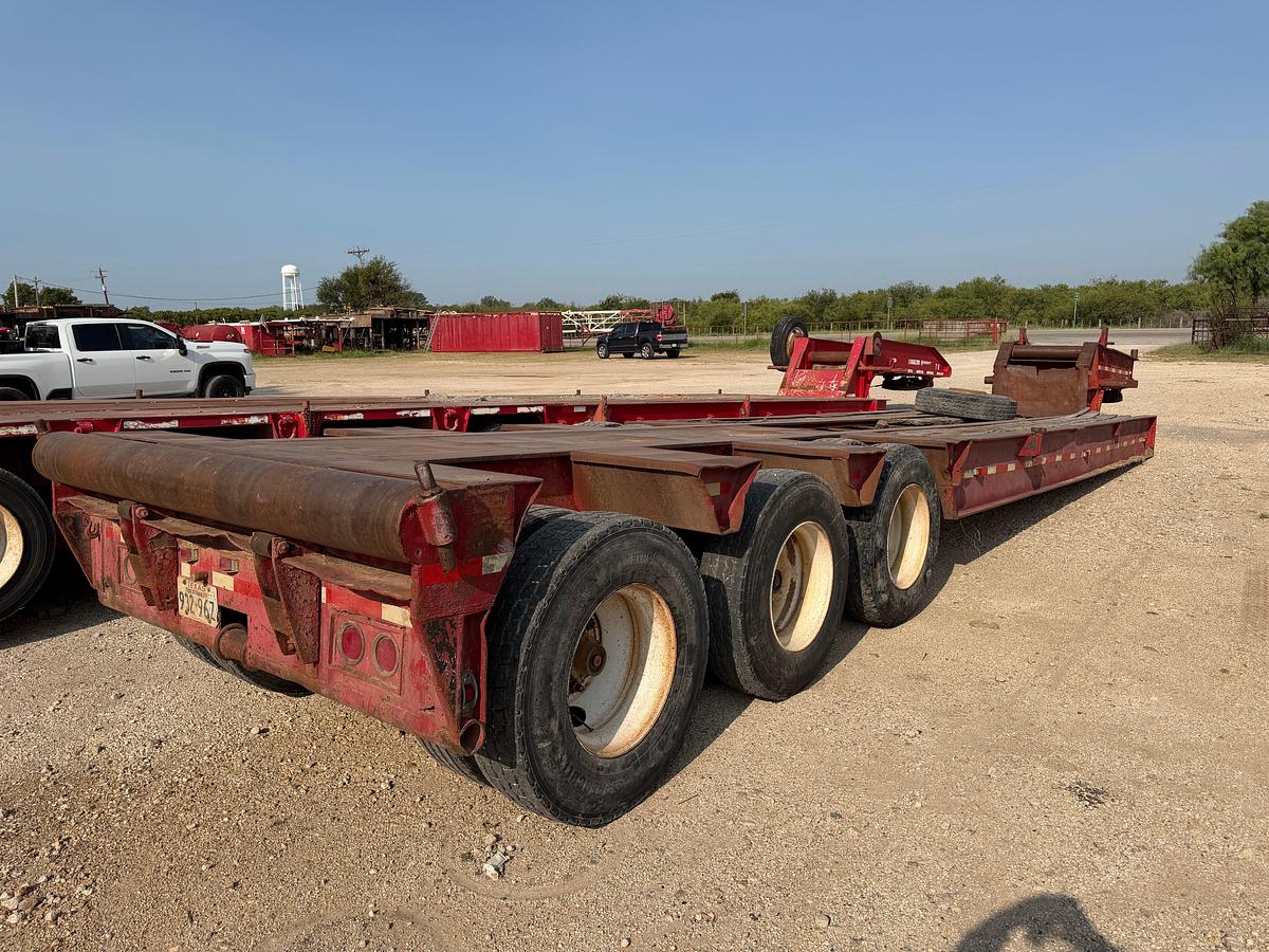 Used 1980 AZTEC 45’ X 96” 3-AXLE 50 TON LOWBOY TRAILER