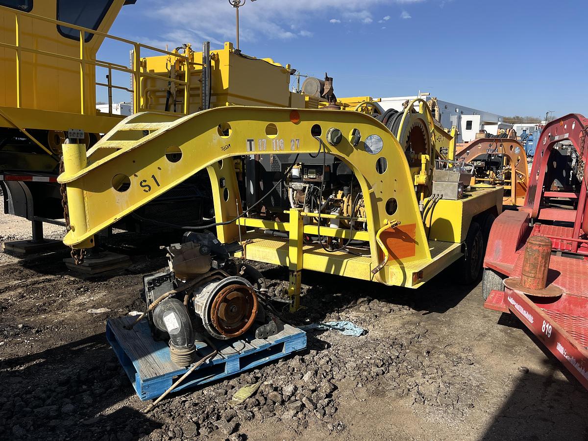 Used 2008 VENTURETECH XK-90 POWER SWIVEL MTD ON T/A GOOSENECK TRAILER