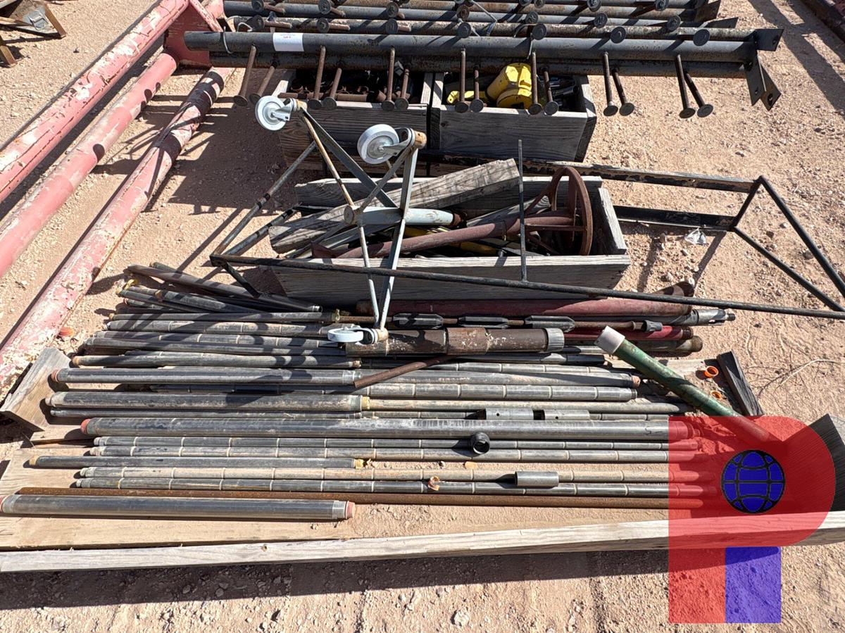 Used DOWNHOLE PUMP PACKAGE (40) assorted downhole pumps w/ parts, tools, racks, etc.