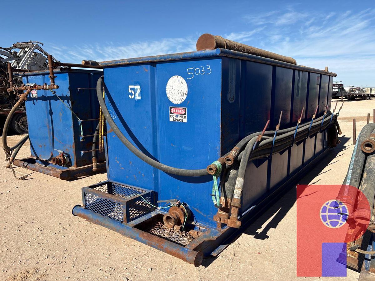 Used 18’ x 6’ x 6’ open top fluid tank