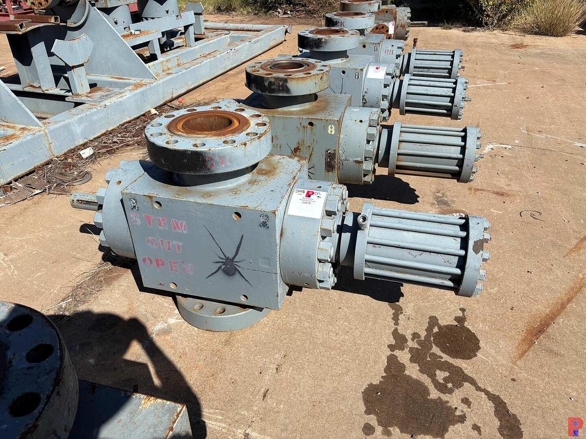 Used (2X$) (2) 7-1/16” 10K HYDRAULIC FRAC VALVES