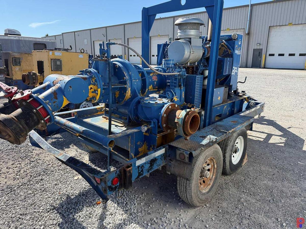 Used GODWIN HL225M 10X8 CENTRIFUGAL PUMP P/B CATERPILLAR C9 300 HP TOWABLE PUMP
