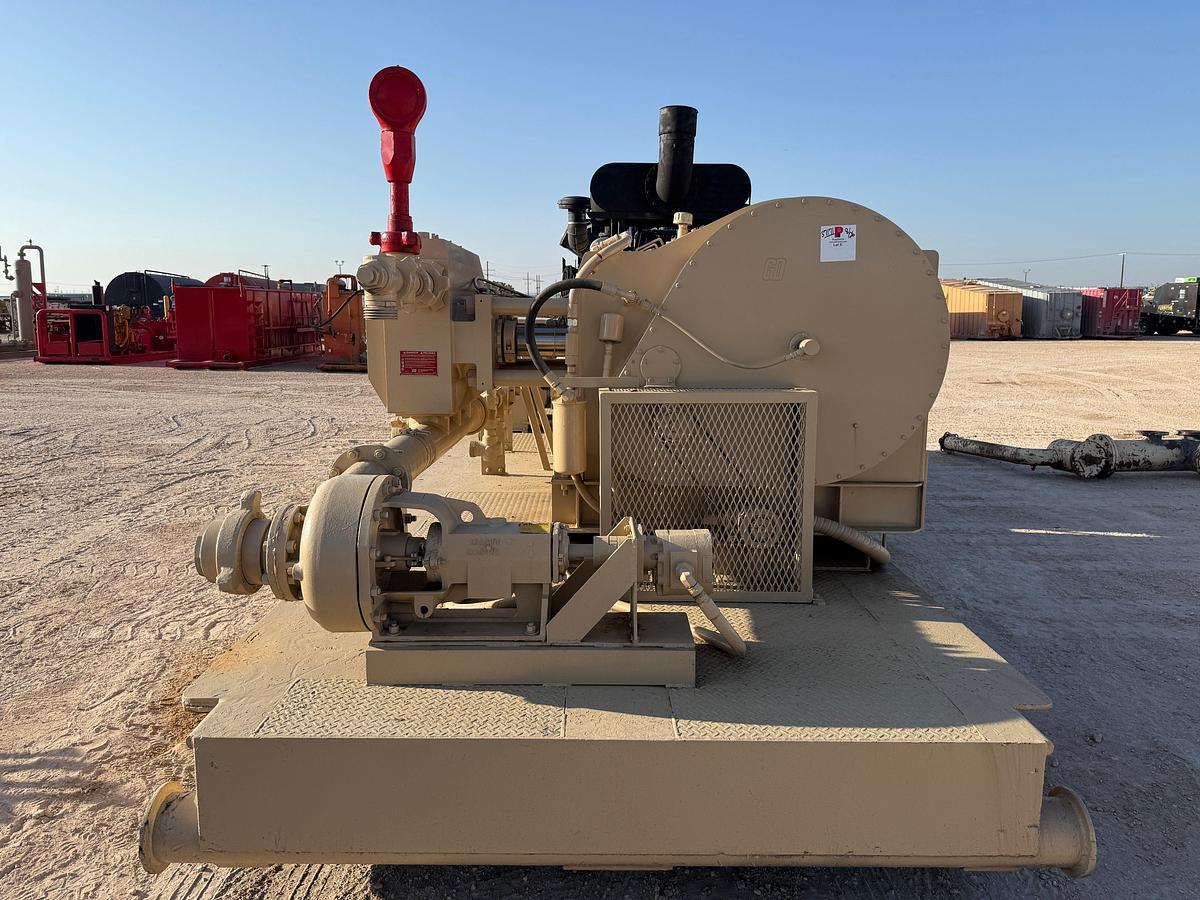 Used 2013 GARDNER DENVER GD-2250T 10K WP TRIPLEX PUMP (UNUSED REBUILD) P/B MTU 12V2000 1005-HP, SKIDDED