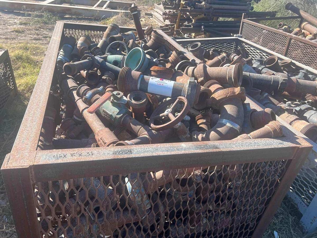 Used 4’WX8’LX3’T TOOL BASKET W/CONTENTS
