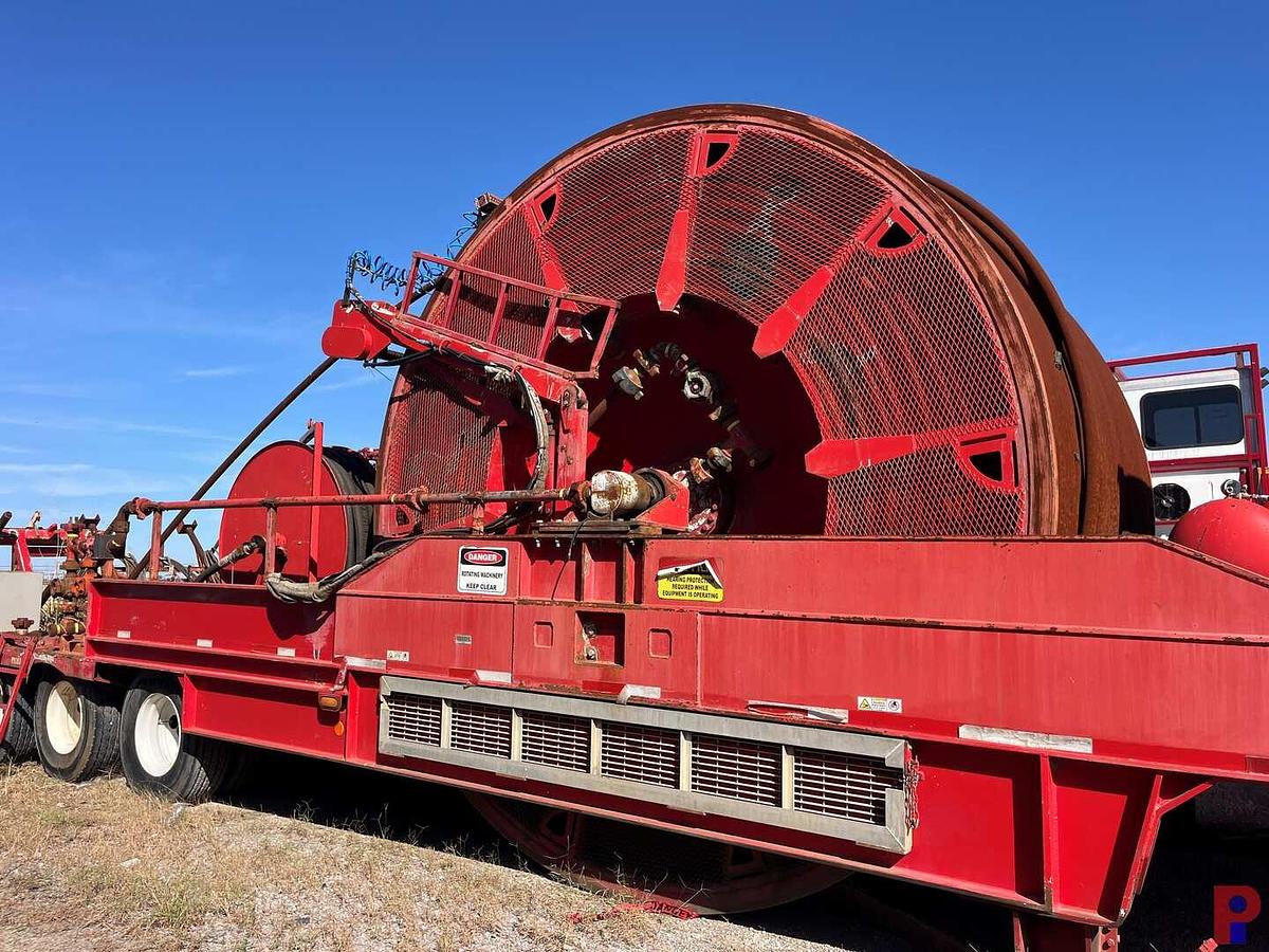 Used 2011 HYDRA RIG  53’ X 11’ 4-AXLE 2-3/8" COIL TUBING TRAILER