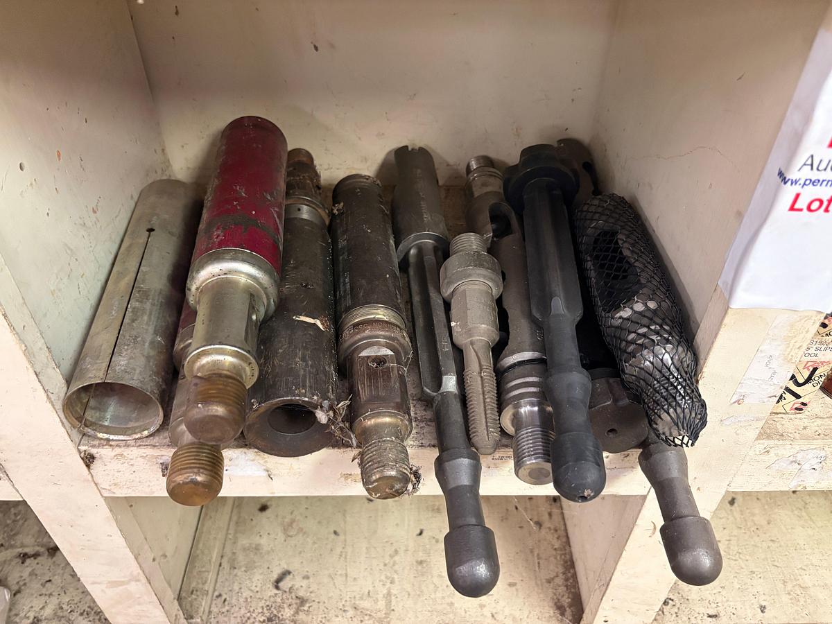 Used (4 bins) w/ sucker rod fishing tools; Overshots, swab mandrels, swab cups, etc.